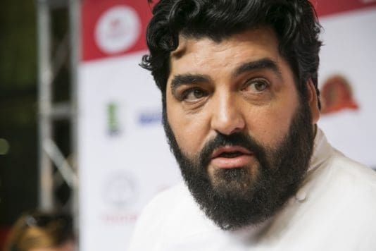 Antonino Cannavacciuolo allo stadio Olimpico di Roma