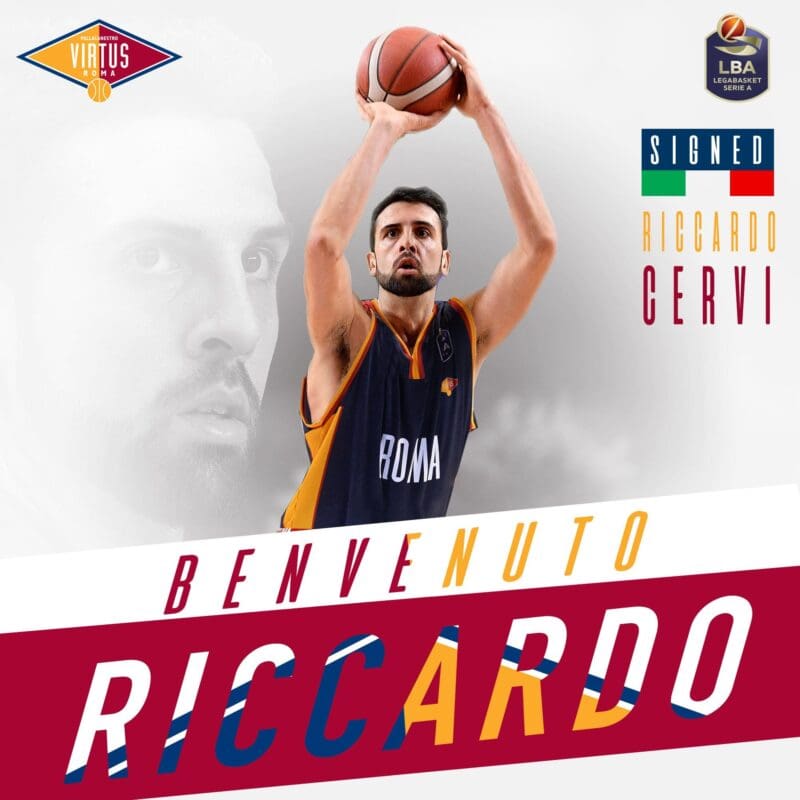 Basket Serie A1 Virtus Roma Ingaggia Riccardo Cervi Sportpaper