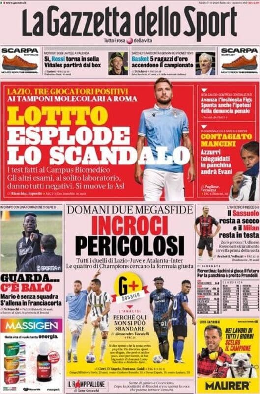 Prime Pagine,Prime pagine quotidiani,Prime pagine quotidiani sportivi,Prime pagine quotidiani oggi