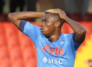 Calcio Napoli, per Osimhen trauma cranico: in osservazione fino a domani Osimhen