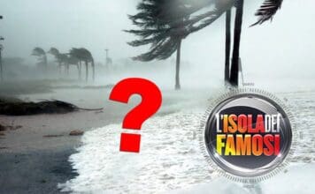 Tempesta isola dei famosi