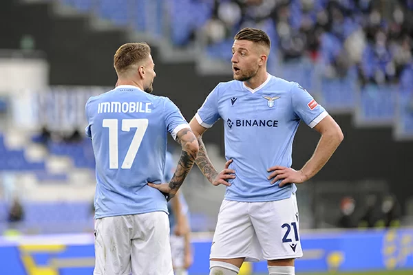 Milinkovic Savic e Immobile