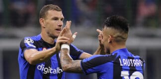 Dzeko e Lautaro Martinez