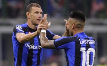 Dzeko e Lautaro Martinez