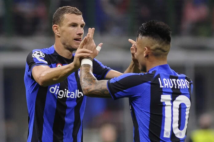 Dzeko e Lautaro Martinez