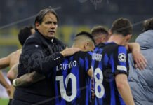 simone inzaghi e lautaro martinez ( foto di salvatore fornelli )