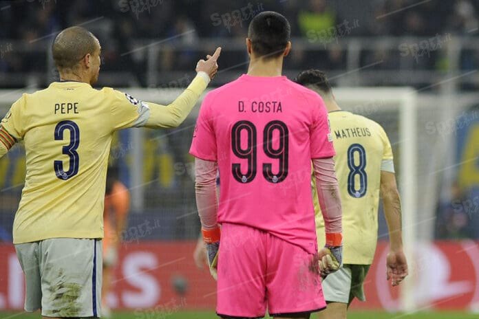 pepe e diego costa fc porto ( foto di salvatore fornelli )