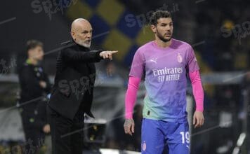 stefano pioli e theo hernandez ph: fornelli/keypress