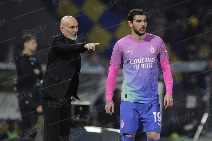 stefano pioli e theo hernandez ph: fornelli/keypress