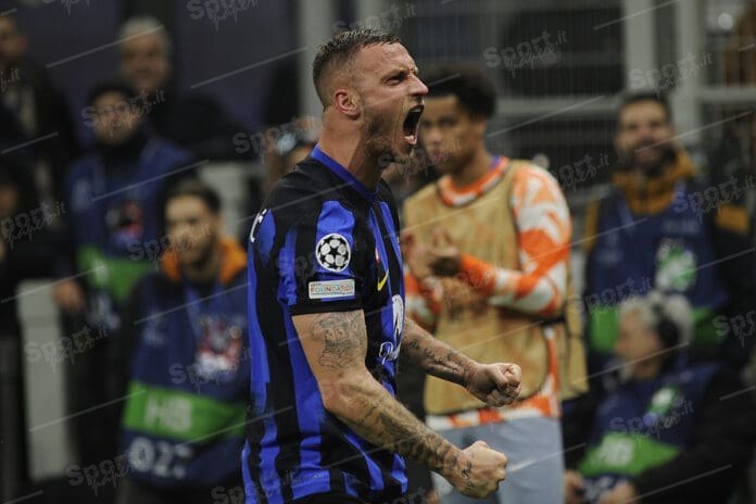 esultanza marko arnautovic ( foto di salvatore fornelli )