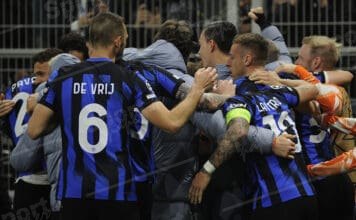 esultanza inter ( foto di salvatore fornelli )