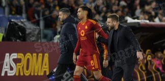 daniele de rossi e chris smalling ( foto di salvatore fornelli )