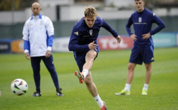 raduno nazionale italiana di calcio a roma