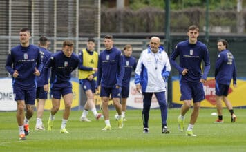 raduno nazionale italiana di calcio a roma