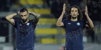 castellanos e guendouzi rammaricati ( foto di salvatore fornelli )