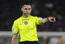 l’arbitro andrea colombo ( foto di salvatore fornelli )
