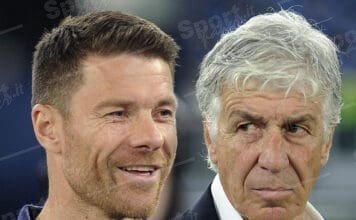 xabi alonso e gian piero gasperini ( foto salvatore fornelli )