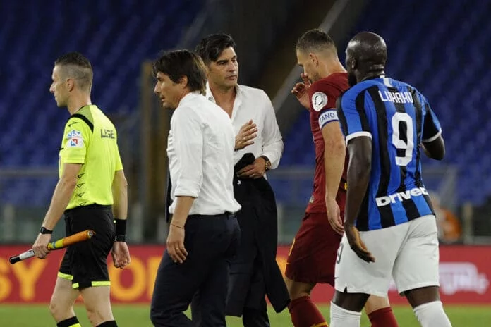 antonio conte paulo fonseca e romelu lukaku