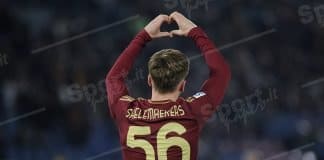 l’esultanza di alexis saelemaekers dopo il gol ( foto di salvatore fornelli )