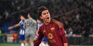 Dybala esulta dopo il gol