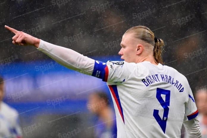 Haaland italia vs norvegia