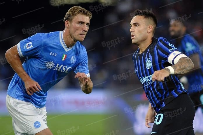 Rasmus Højlund e Lautaro Martinez rasmus højlund e lautaro martinez